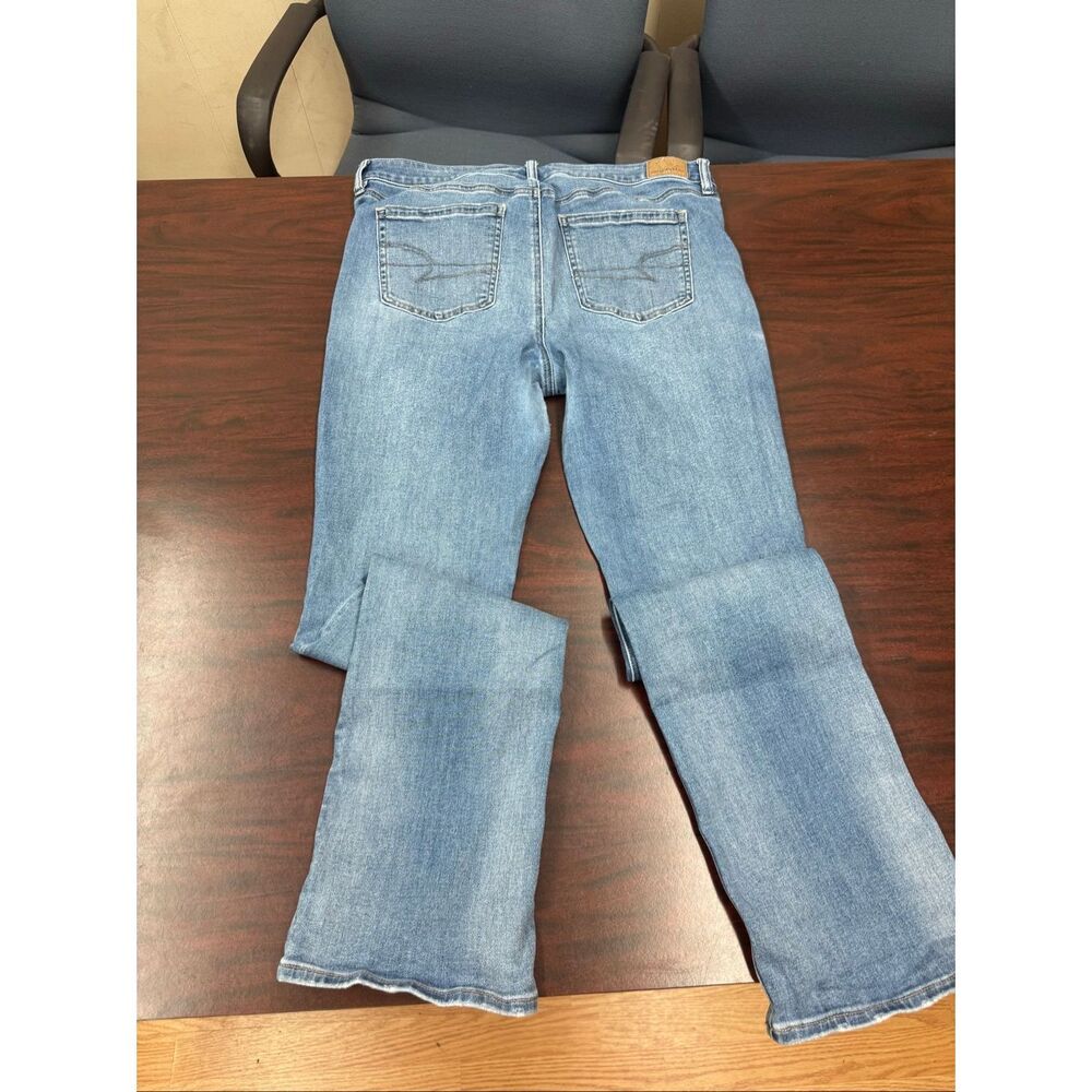 American Eagle Next Level Stretch The Stacked Jeans Size 14 Short - Picture 6 of 11